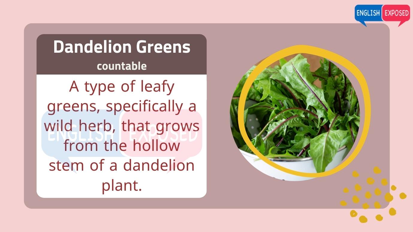 Dandelion-Greens-List-Of-Foods-That-Start-With-D