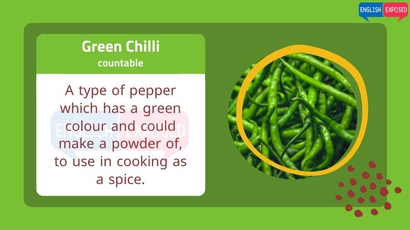 Green-Chilli-Food-List